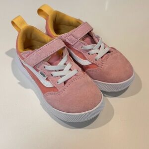 Vans Kids Pink and Yellow Sneakers